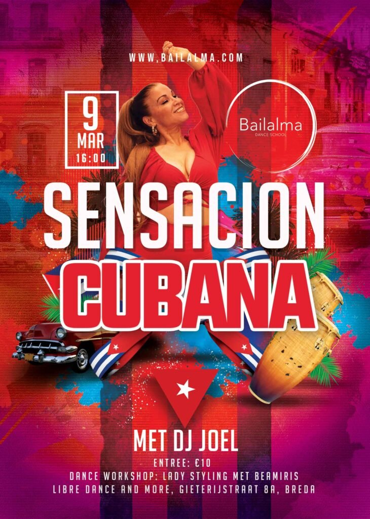 Sensación Cubana – Cubaanse Salsa Matinee – 9 Maart 2025